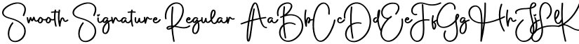 Smooth Signature Regular font