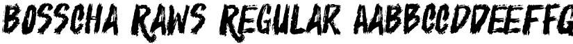 Bosscha Raws font download