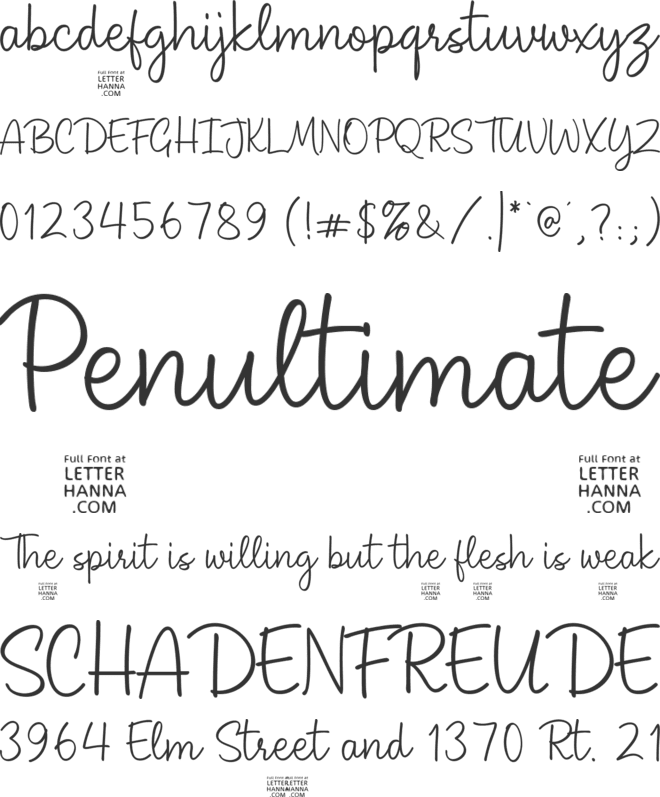 Geraline Free font preview