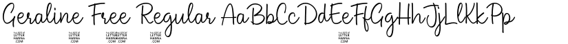 Geraline Free Regular font
