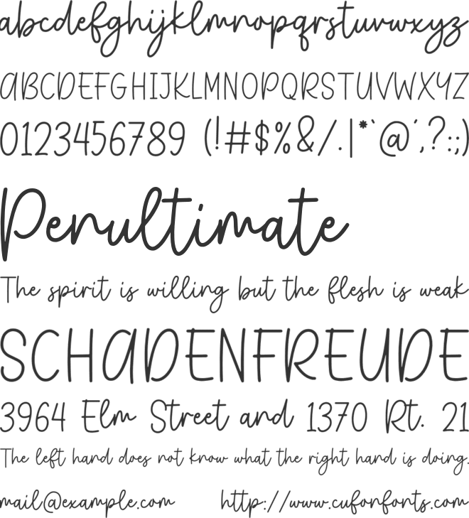 LittlePeace font preview