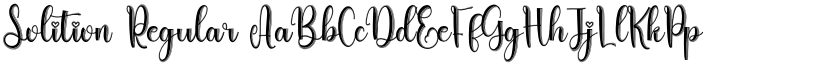 Solition Regular font