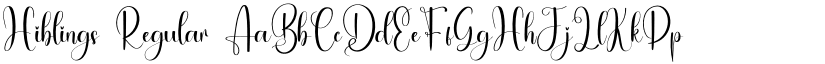 Hiblings font download