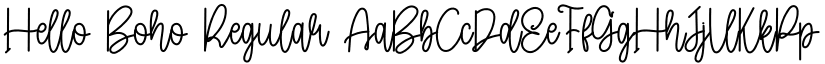 Hello Boho Regular font
