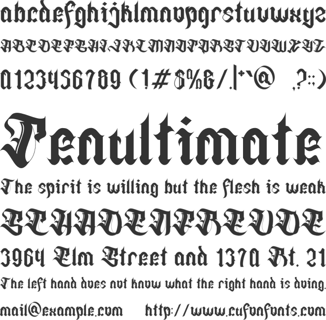 Lactoms font preview