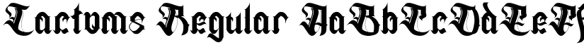 Lactoms Regular font