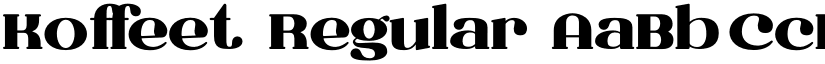 Koffeet Regular font