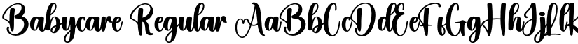 Babycare Regular font