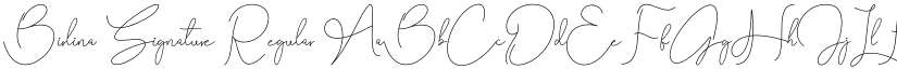 Birlina Signature Regular font