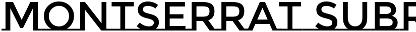 Montserrat Subrayada Regular font