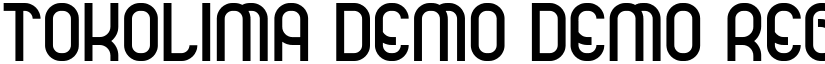 TOKOLIMA demo Demo Regular font