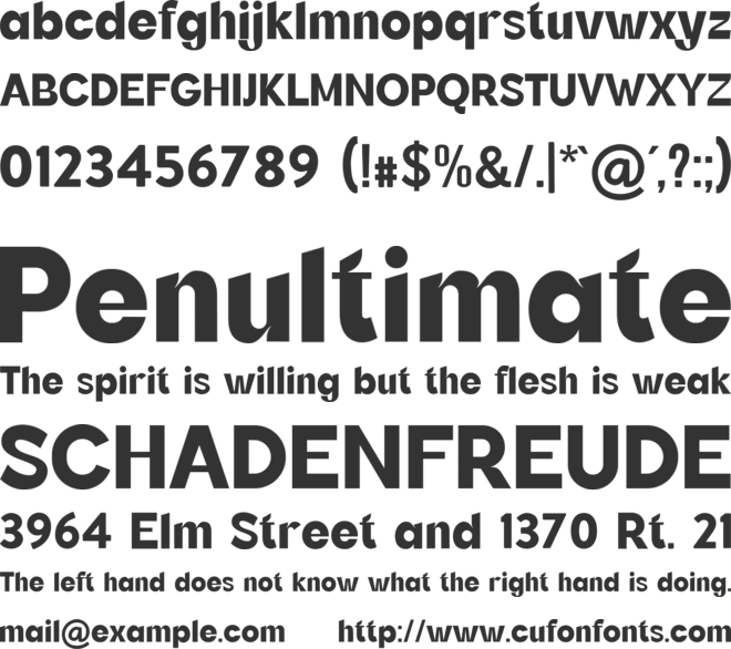 Blandy  Grotesque font preview