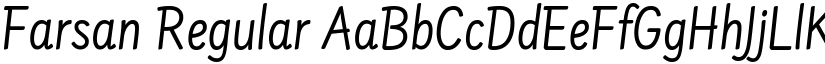 Farsan Regular font