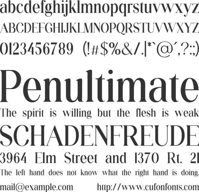 Renatupath font preview