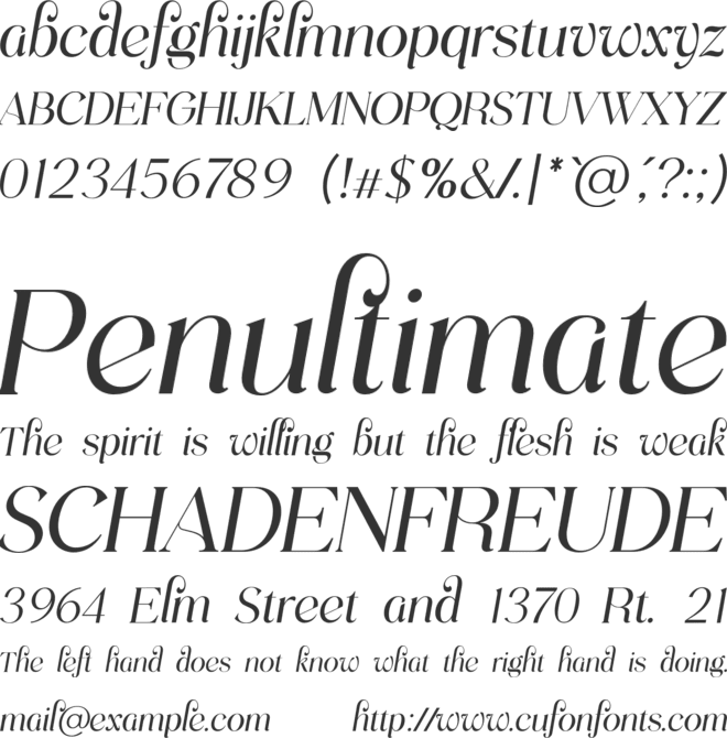 Praesdia font preview