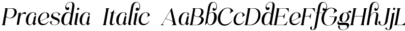 Praesdia Italic font