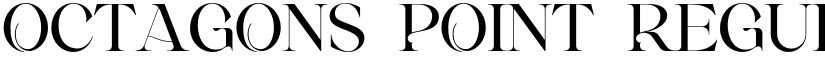 OCTAGONS POINT Regular font