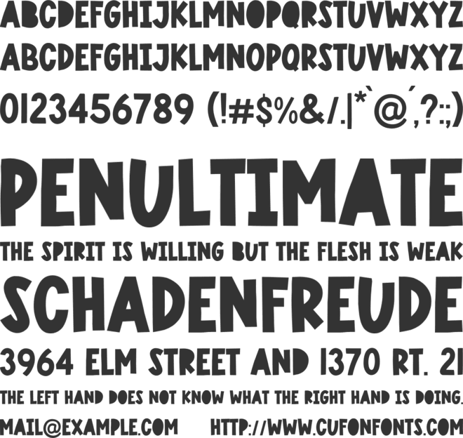 SHELDUCK HOUSE font preview