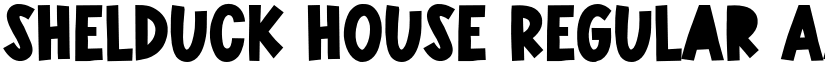 SHELDUCK HOUSE Regular font