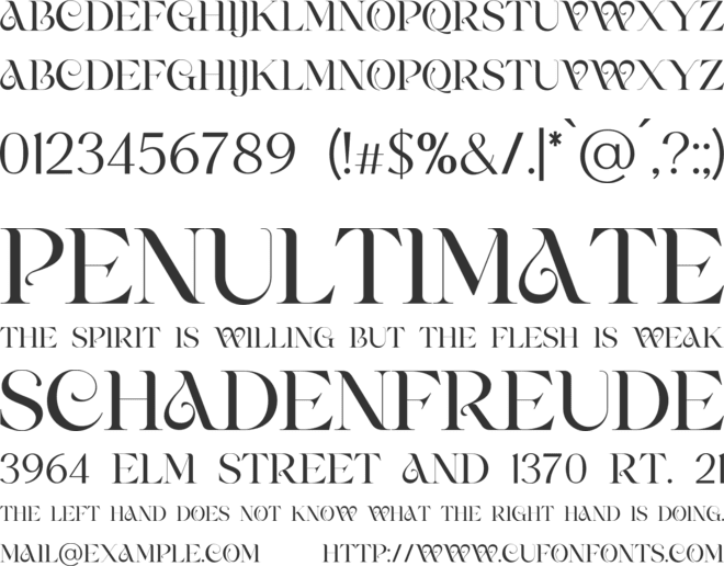 NORDSTOVE font preview