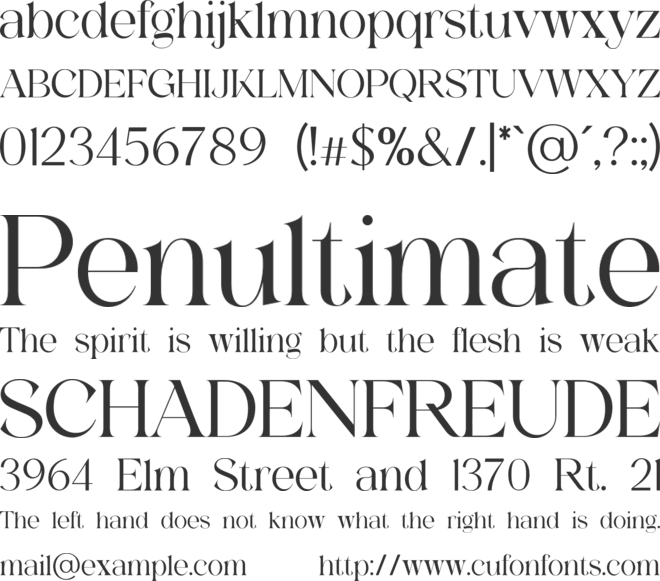 AGNOSTIC GRACE font preview