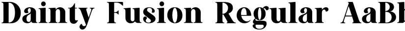 Dainty Fusion Regular font
