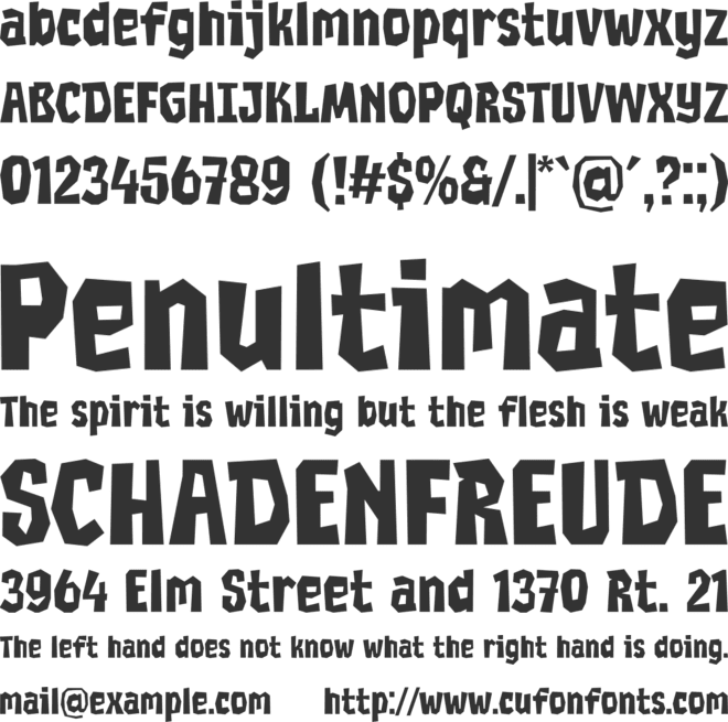 Melon Ice font preview