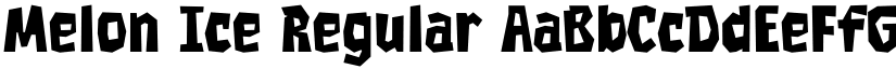 Melon Ice Regular font