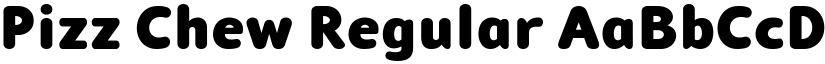 Pizz Chew Regular font