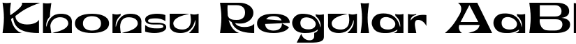 Khonsu Regular font