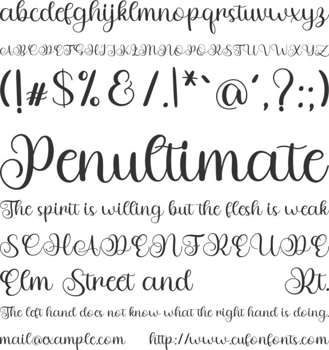 Blush Charm font preview