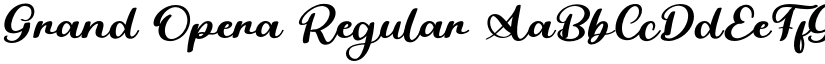 Grand Opera Regular font