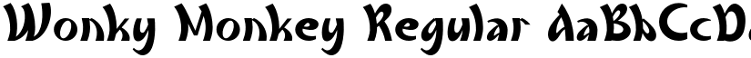 Wonky Monkey Regular font