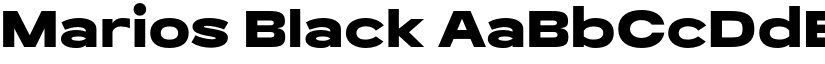 Marios Black font