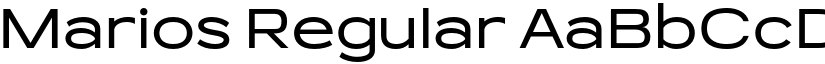 Marios Regular font