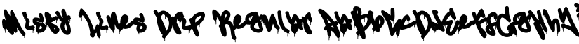 Misty Lines Drip Regular font