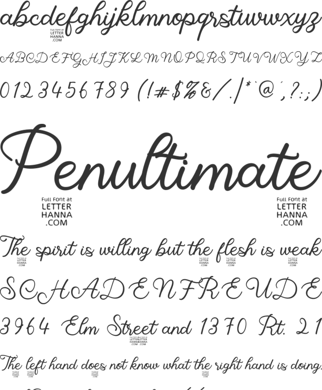 Kindred Rosewood  font preview