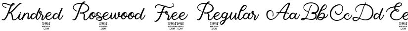 Kindred Rosewood Free Regular font