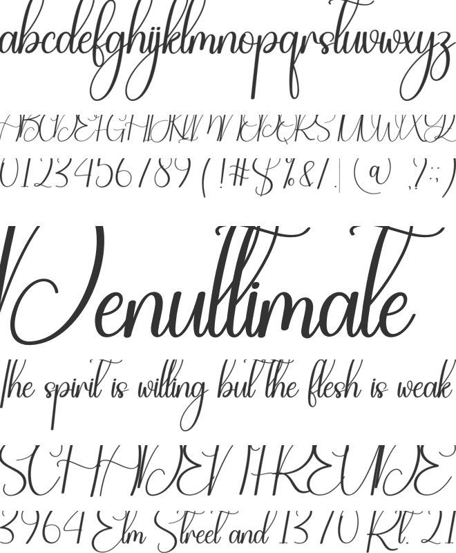 Traveling font preview