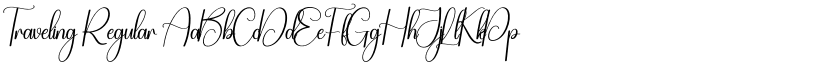 Traveling Regular font
