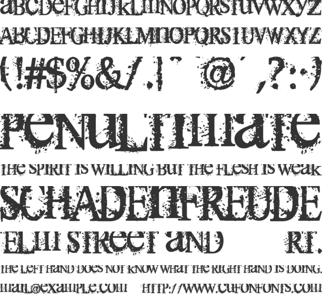 Thermals font preview