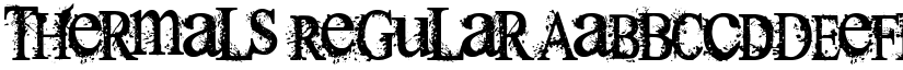 Thermals Regular font
