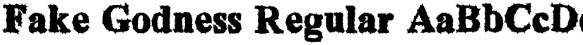 Fake Godness font download
