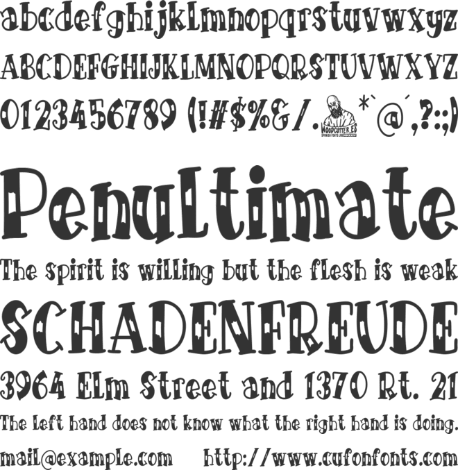 The First Tattoo font preview