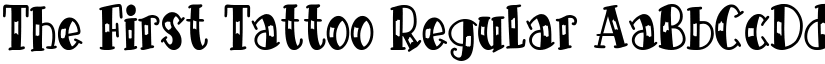 The First Tattoo Regular font