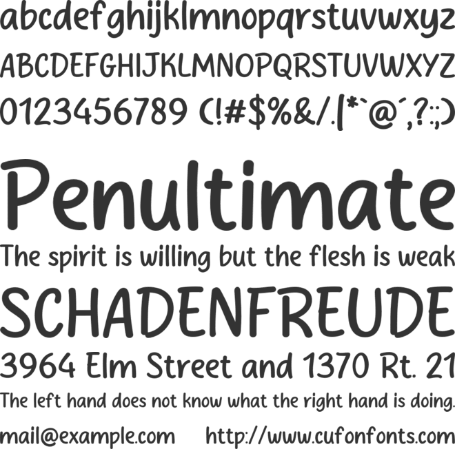 Honey Salt font preview