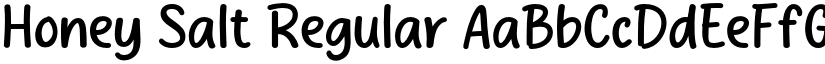 Honey Salt Regular font