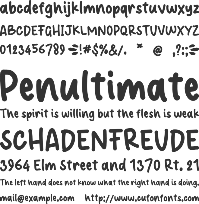 Cheese Orange font preview