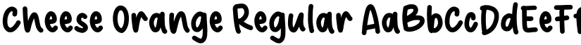 Cheese Orange Regular font
