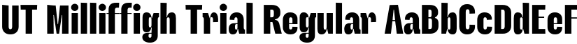 UT Milliffigh Trial Regular font